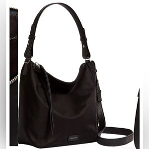 All Saints Nilo Kita Nylon Black Crossbody Shoulder Bag / Tote